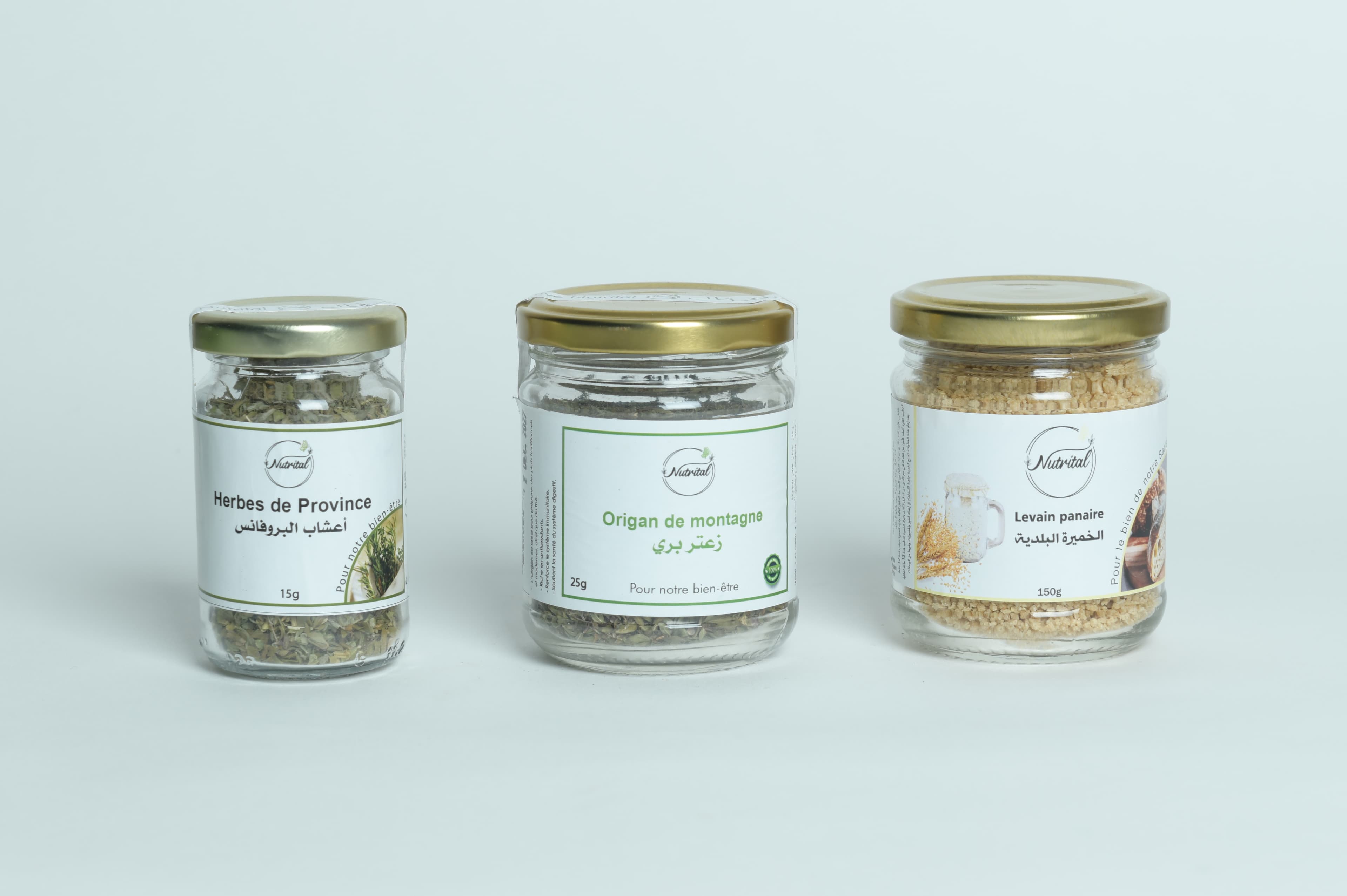 herbes de provence et montagne et levain panaire